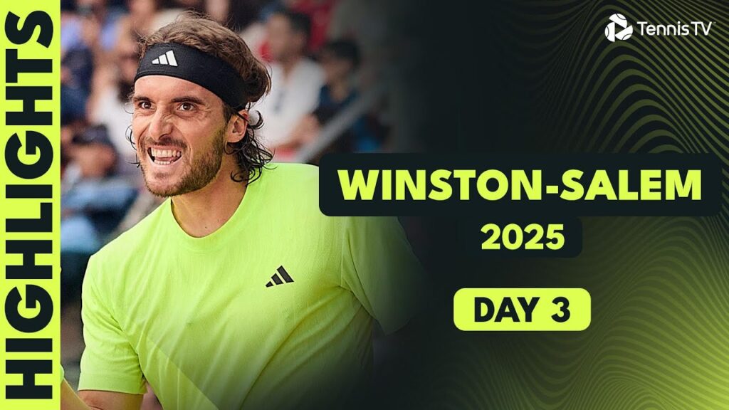 Tsitsipas Makes Debut; Sonego, Darderi, Griekspoor in Action | Winston-Salem Day 3 Highlights