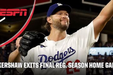 Clayton Kershaw receives standing ovation exiting final regular-season home game 👏