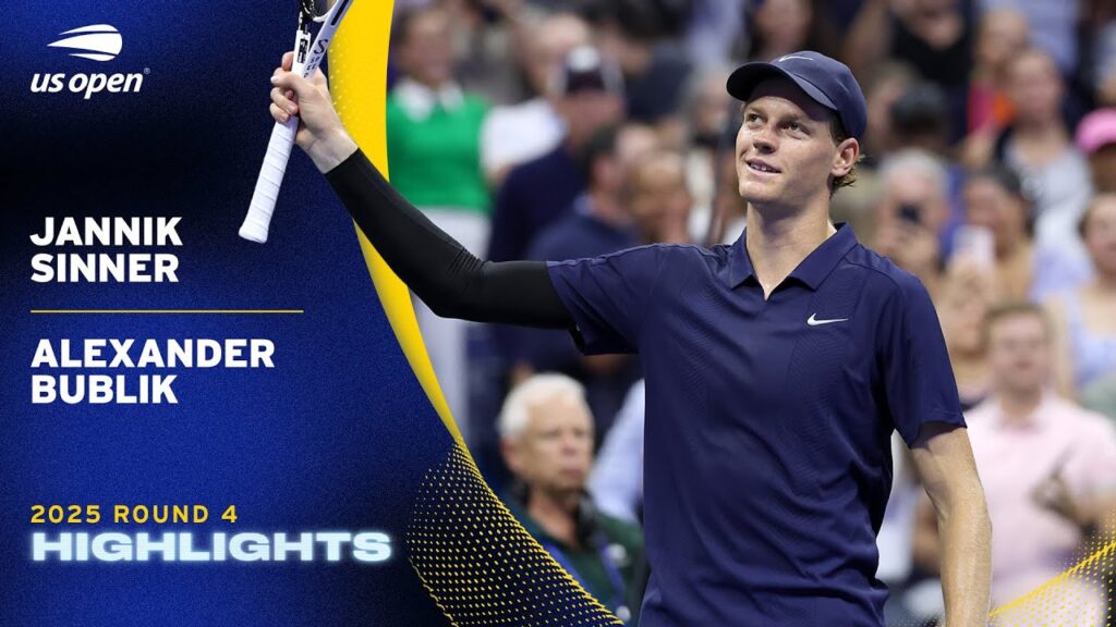 Jannik Sinner vs. Alexander Bublik Highlights | 2025 US Open Round 4 Jannik Sinner vs. Alexander Bublik Highlights | 2025 US Open Round 4