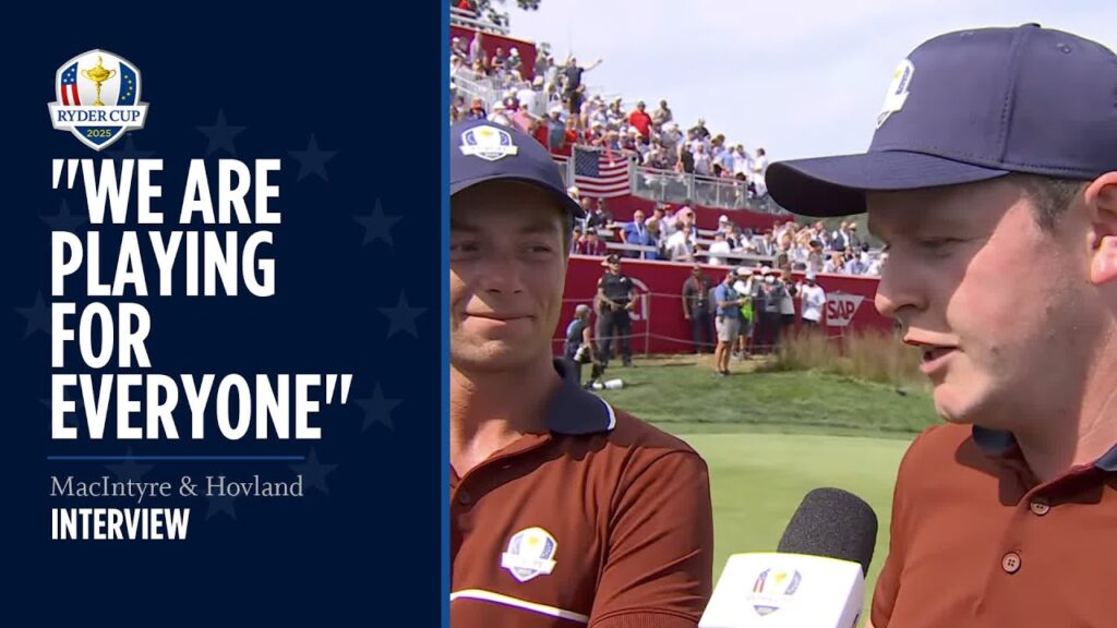 MacIntyre & Hovland | Saturday Foursomes | 2025 Ryder Cup