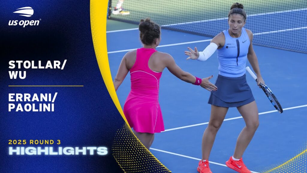 Stollar/Wu vs. Errani/Paolini Highlights | 2025 US Open Round 3