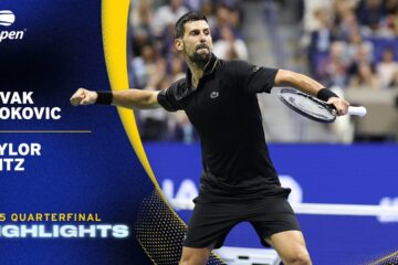 Novak Djokovic vs. Taylor Fritz Highlights | 2025 US Open Quarterfinal