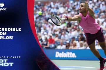 How Did Carlos Alcaraz Win This Point?! | 2025 US Open