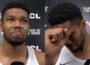 Giannis emotional reaction to Greece winning Bronze at EuroBasket 2025