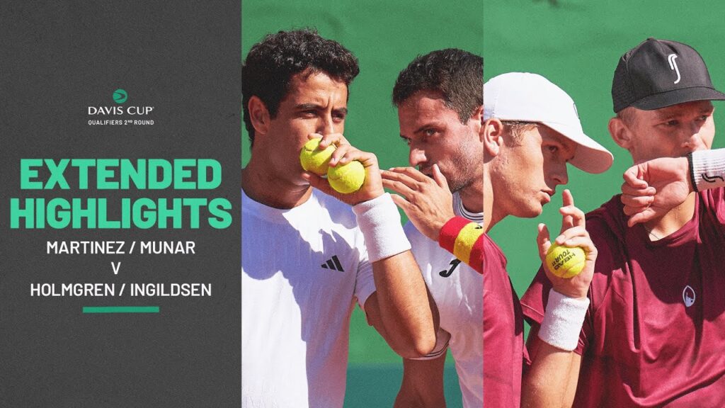 Jaume Munar/Pedro Martinez vs. August Holmgren/Johannes Ingildsen – Extended Match Highlights
