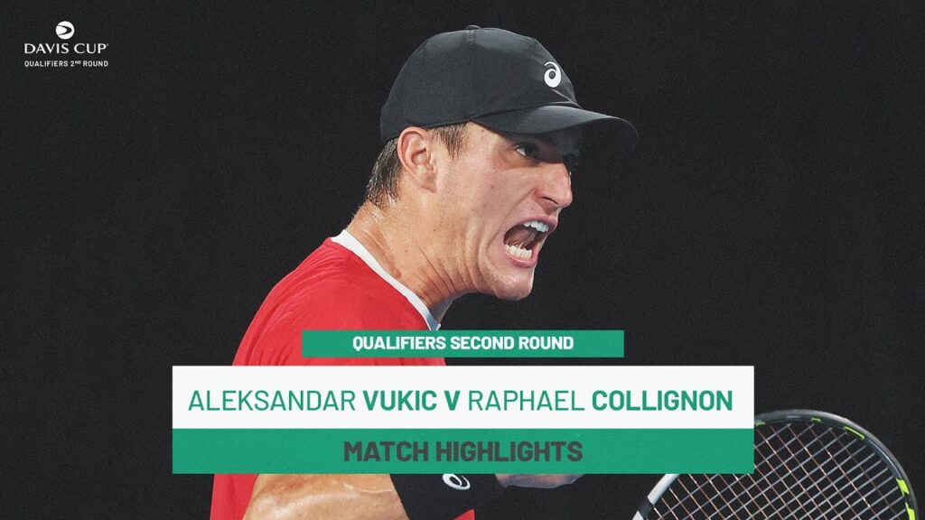 Aleksandar Vukic vs Raphael Collignon | Australia v Belgium | 2025 Davis Cup Qualifiers Highlights
