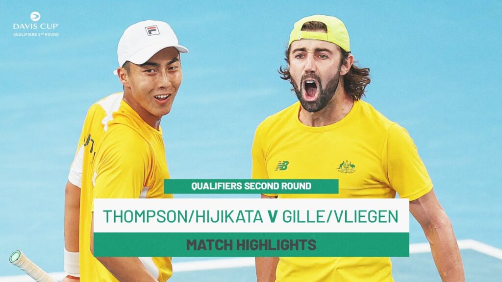 Jordan Thompson Rinky Hijikata v Sander Gille Joran Vliegen | Aus v Bel | 2025 Davis Cup Highlights