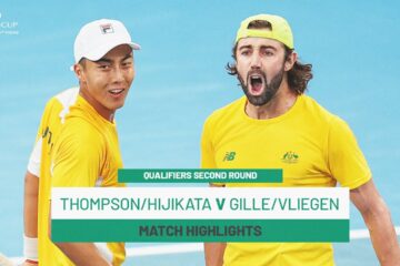 Jordan Thompson Rinky Hijikata v Sander Gille Joran Vliegen | Aus v Bel | 2025 Davis Cup Highlights