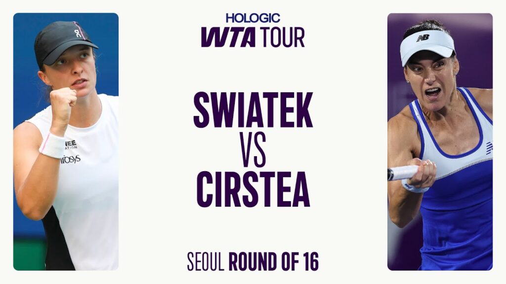 Iga Swiatek vs. Sorana Cirstea | 2025 Seoul Round of 16 | WTA Match Highlights