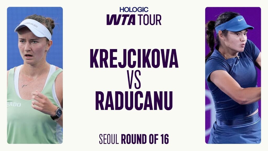Barbora Krejcikova vs. Emma Raducanu | 2025 Seoul Round of 16 | WTA Match Highlights