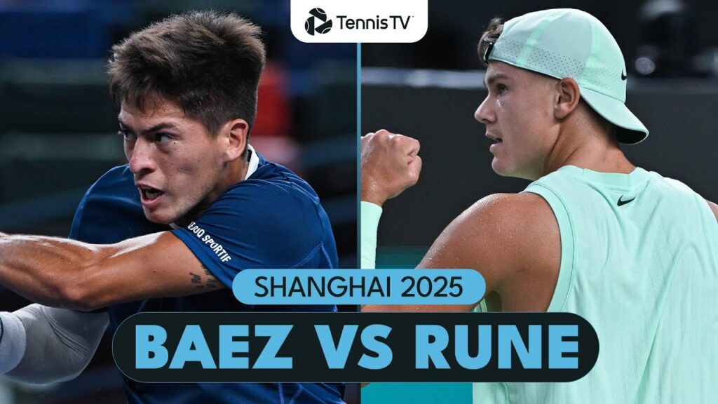 Sebastian Baez vs Holger Rune High-Quality Match | Shanghai 2025 Highlights
