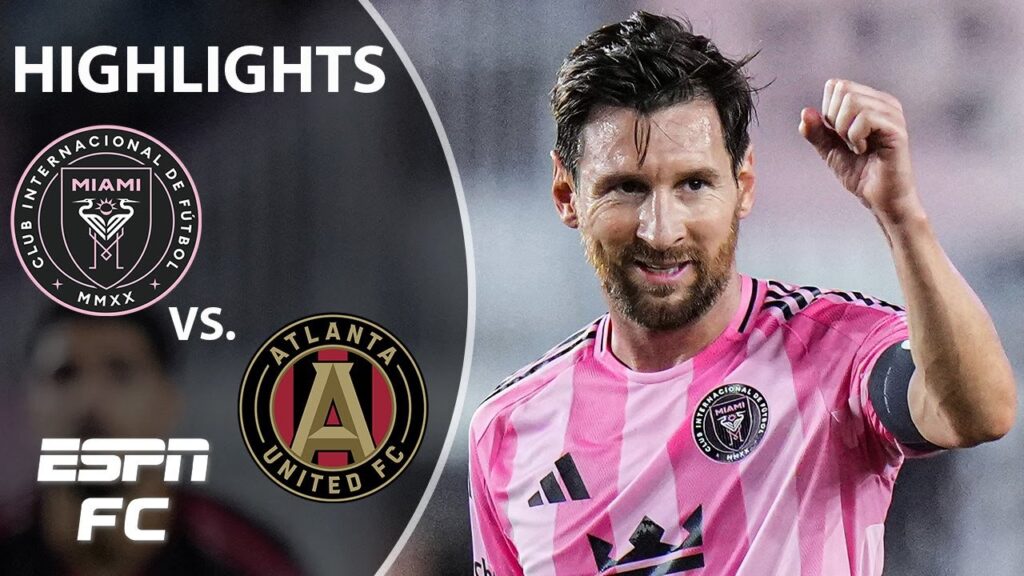 Messi bags a brace 😤 Inter Miami vs. Atlanta United | MLS Highlights
