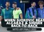 When 36-Year Old Djokovic Defeated Alcaraz & Sinner Back-To-Back 🤯 | Nitto ATP Finals 2023