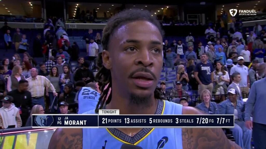 ‘BIG TIME’ 🗣️ Ja Morant reacts to NBA Cup win over the Mavericks