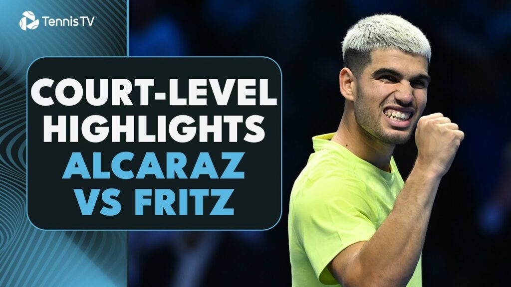 Tennis From This Angle 🥵 Alcaraz vs Fritz Court-Level Highlights | Nitto ATP Finals 2025