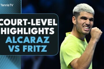 Tennis From This Angle 🥵 Alcaraz vs Fritz Court-Level Highlights | Nitto ATP Finals 2025