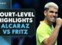 Tennis From This Angle 🥵 Alcaraz vs Fritz Court-Level Highlights | Nitto ATP Finals 2025