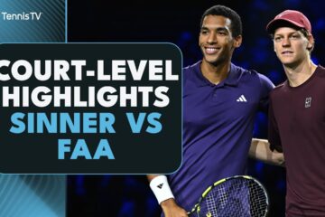 Jannik Sinner vs Felix Auger-Aliassime Court-Level Highlights 🥵 | Nitto ATP Finals 2025 Highlights