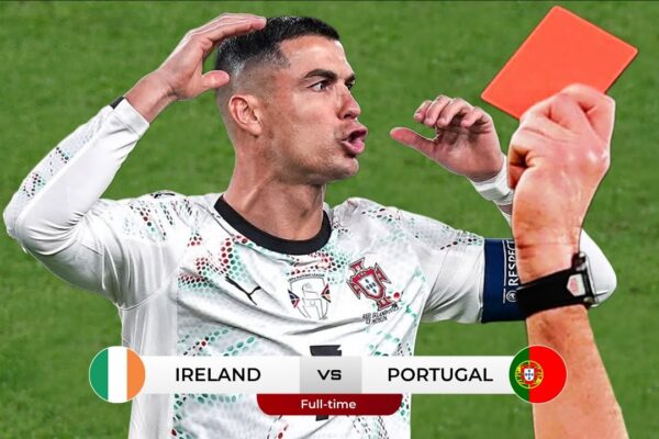 Red Card C. Ronaldo Angry Highlights 2-0 Ireland vs Portugal !! European World Cup Qualifiers 2026