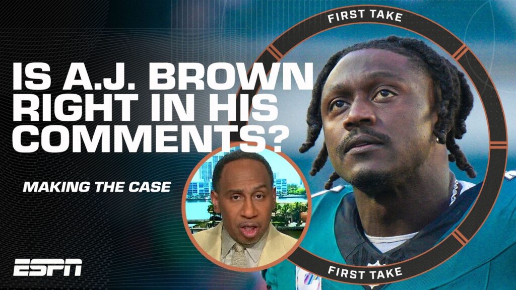 MAKING THE CASE for A.J. Brown’s distaste for the Eagles 👀 Stephen A. explains… MAKING THE CASE for A.J. Brown’s distaste for the Eagles 👀 Stephen A. explains…