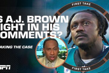 MAKING THE CASE for A.J. Brown’s distaste for the Eagles 👀 Stephen A. explains…