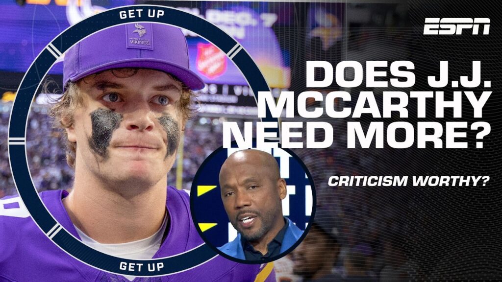 Should the Vikings GIVE UP on J.J. McCarthy? π Louis Riddick suggests to CHILL OUT Should the Vikings GIVE UP on J.J. McCarthy? π Louis Riddick suggests to CHILL OUT
