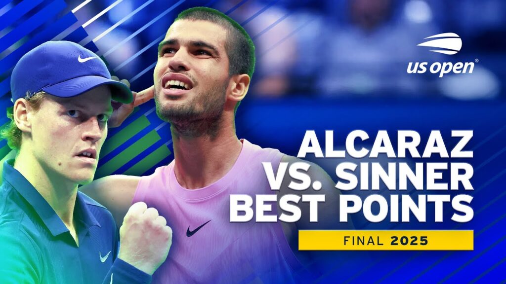 Carlos Alcaraz vs. Jannik Sinner Best Points | 2025 US Open Final