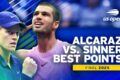 Carlos Alcaraz vs. Jannik Sinner Best Points | 2025 US Open Final