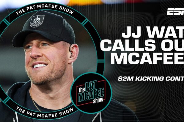 JJ Watt tells Pat McAfee to SLOW DOWN his kicking contest 🤣 ‘THAT WAS M!’