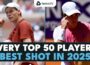 Every Top 50 ATP Player’s BEST Point in 2025! 🤩