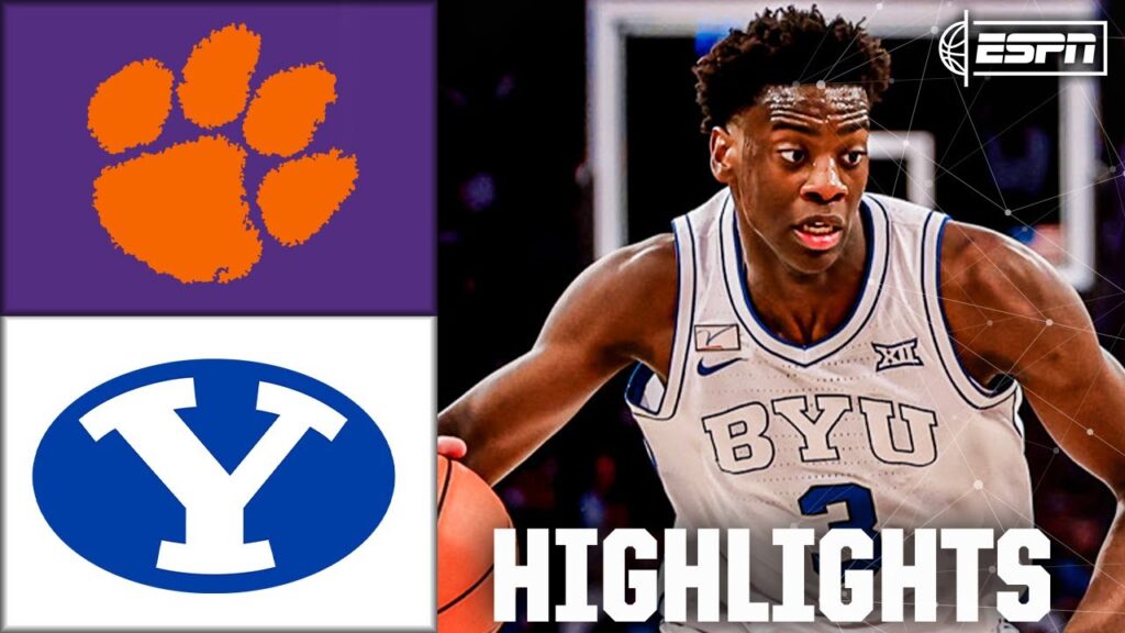 WILD FINISH 🍿 Clemson Tigers vs. BYU Cougars | Full Game Highlights | ESPN College Basketball WILD FINISH 🍿 Clemson Tigers vs. BYU Cougars | Full Game Highlights | ESPN College Basketball