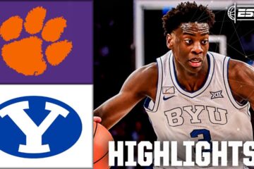 WILD FINISH 🍿 Clemson Tigers vs. BYU Cougars | Full Game Highlights | ESPN College Basketball