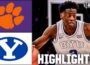 WILD FINISH 🍿 Clemson Tigers vs. BYU Cougars | Full Game Highlights | ESPN College Basketball